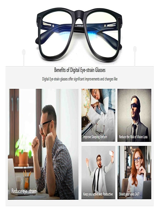 Optify® Premium Blue Cut Power Navigator Spectacles with Anti-glare for Eye Protection from UV by Computer Tablet Laptop Mobile (Unisex)(+1.75) - Image 3