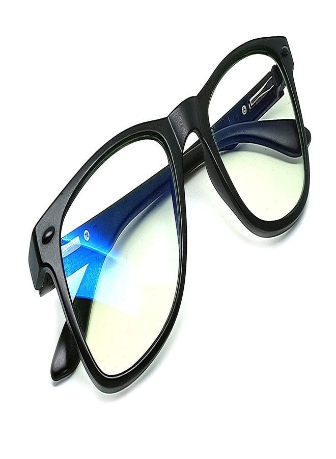 Optify® Premium Blue Cut Power Navigator Spectacles with Anti-glare for Eye Protection from UV by Computer Tablet Laptop Mobile (Unisex)(+1.75) - Image 1