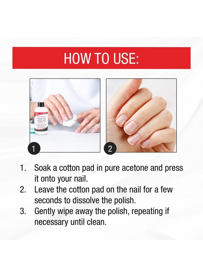Supernail Pure Acetone Polish Remover, 8 oz (Pack of 6) - Image 2