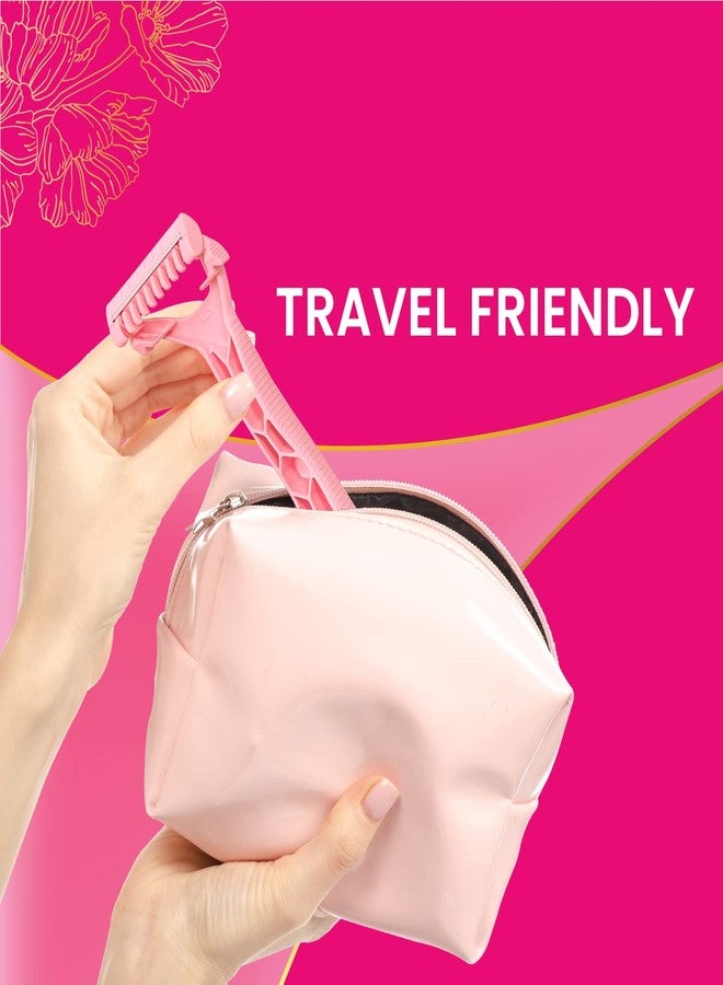 Paree Prima Premium Hair Removal Full Body Razor for Women | Travel Friendly & Hassle-Free Shaving Razor - Pack of 5 - Image 3