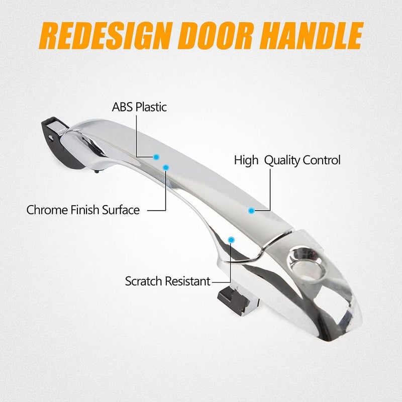 RANSOTO 4PCS Exterior Door Handle Set for Chrysler 300, Dodge Magnum, and Charger - Image 2