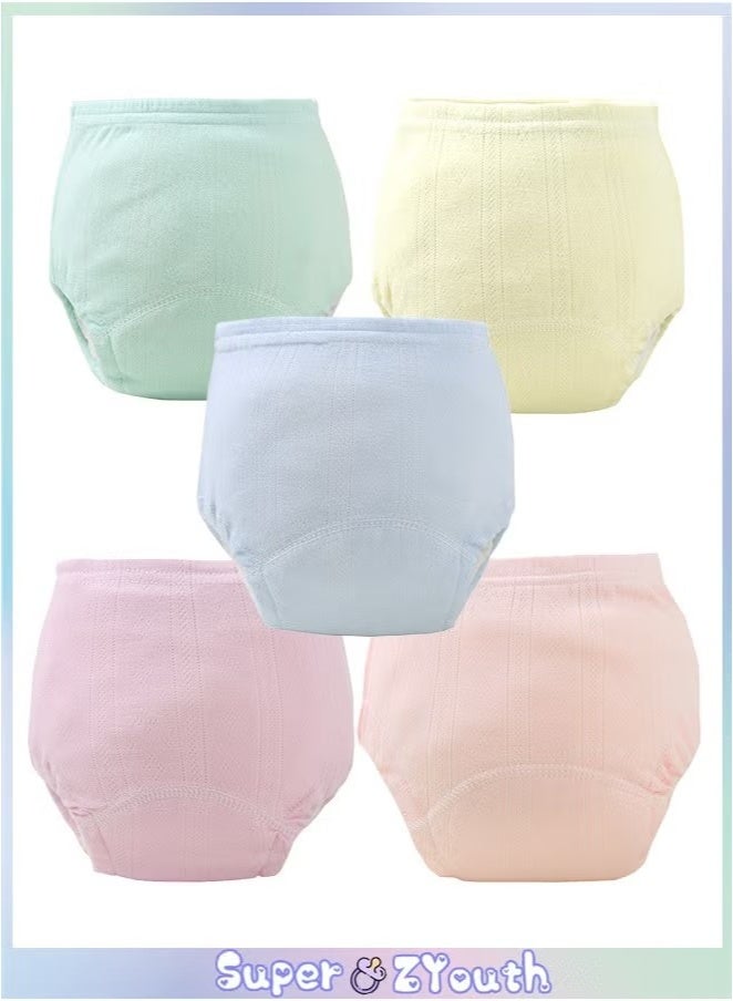 5-Pieces Baby Potty Training Pants, Breathable Potty Training Underwear, Toddler Training Underwear for Boy and Girls, Size 90 / 100 / 110  - Image 1