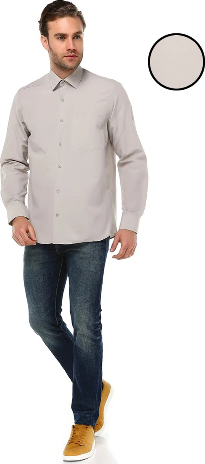 Varetta Men's Taba Classic Cut Pocket Straight Long Sleeve Shirt