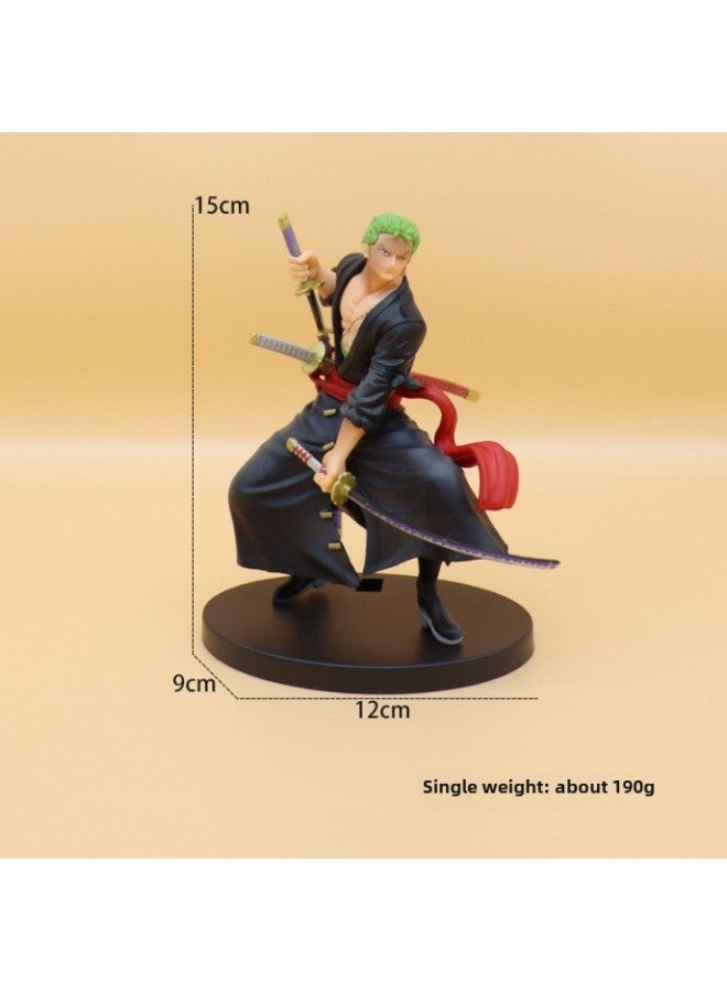 Anime One Piece Handmade 10th Anniversary Special Edition 22cm Backpack Ace Standing Posture Ornaments Model Window Box-Color:Art King Sauron