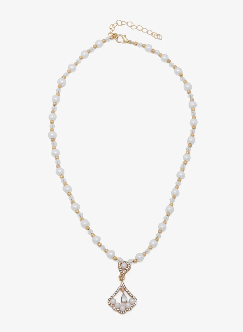 ELLA Pearl Detail Dainty Necklace