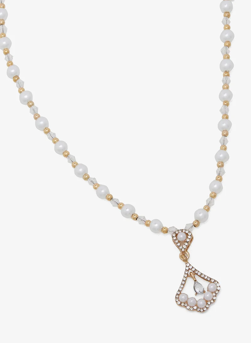 ELLA Pearl Detail Dainty Necklace