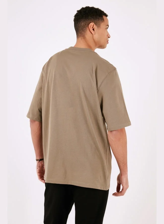 Buratti  Buratti Cotton Oversize Crew Neck Basic T Shirt Men's T SHIRT 5902365 for Men | Best Price UAE