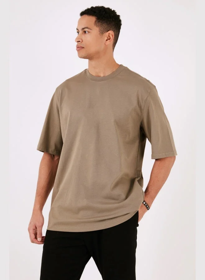 Buratti  Buratti Cotton Oversize Crew Neck Basic T Shirt Men's T SHIRT 5902365 for Men | Best Price UAE