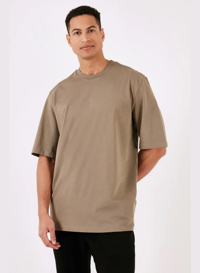 Buratti  Buratti Cotton Oversize Crew Neck Basic T Shirt Men's T SHIRT 5902365 for Men | Best Price UAE