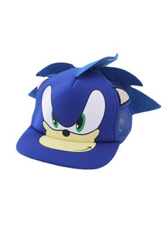 Generic Sonic Inspired Hat，Blue Hat with Clear Printed Baseball Cap, Mesh Style for Breathability and Comfort, Sun Shading and Sun Protection  - Image 1