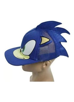 Generic Sonic Inspired Hat，Blue Hat with Clear Printed Baseball Cap, Mesh Style for Breathability and Comfort, Sun Shading and Sun Protection  - Image 3