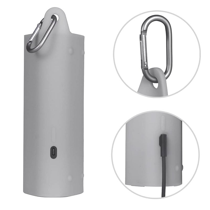 Seracle Zaracle Flexible Carrying Case Protect Pouch Sleeve Protector Cover Travelling Case for Sonos Roam Wireless Bluetooth Speaker (Gray) - Image 5