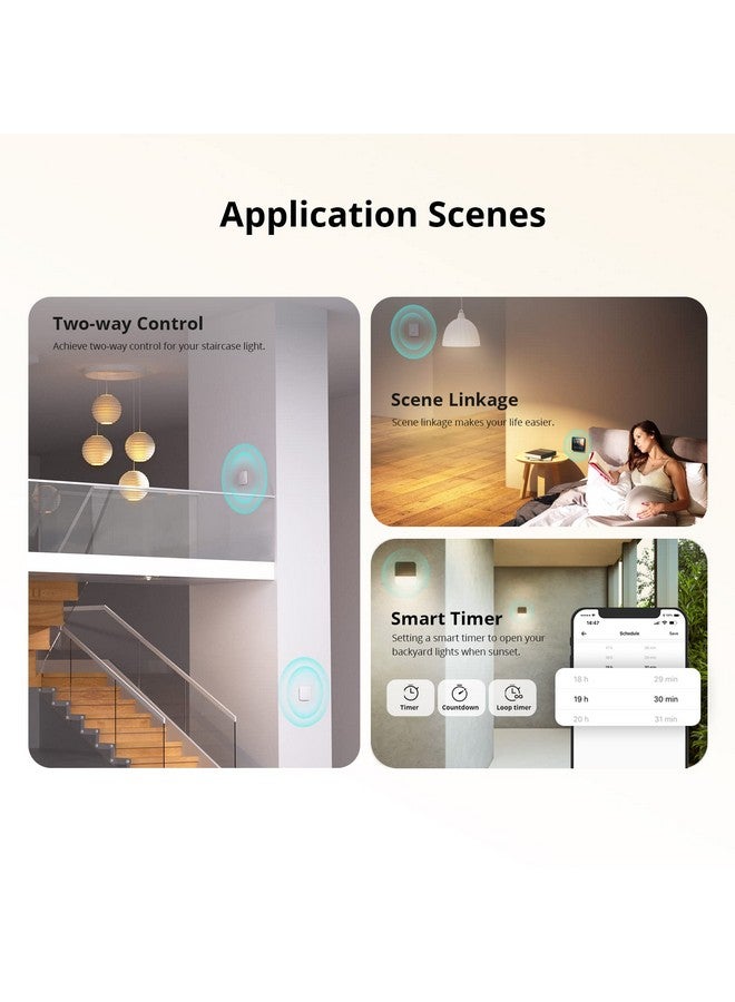 SONOFF ZBMINIL2 Extreme Zigbee Smart Light Switch (2 Way), Compatible with Alexa, SmartThings Hub, Google Home&SONOFF ZBBridge-P, ZigBee Hub Required, No Neutral Required 4-Pack - Image 4