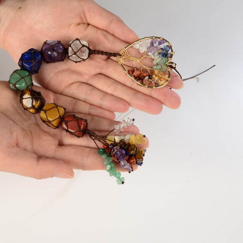 Nicestone Gemstones Healing Feng Shui Crystals Window Car Decorations Hanging Ornament for Home Decor Party Decorï¼ˆHeart Shapeï¼‰ - Image 5