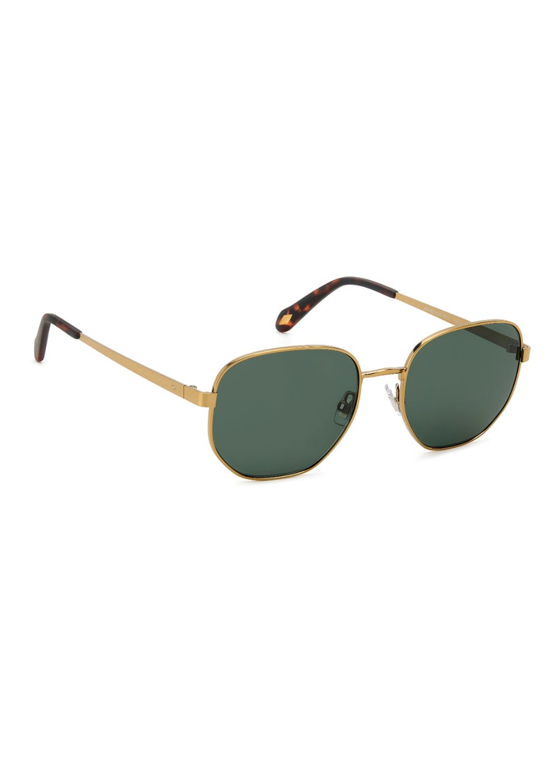 FOSSIL Men's Uv Protection Rectangular Shape Metal Sunglasses Fos 2134/G/S Green 46 - Lens Size: 45.5 Mm - Mttant Gd  - Image 2