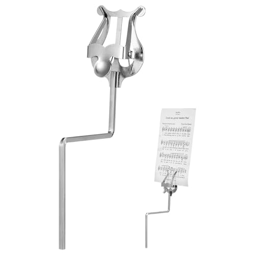 Vaguelly Alto Saxophone Lyre Sheet Music Holder- 18CM, Sax Marching Lyre Clamp- on Vertical Music Sheet Clip - Image 1