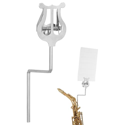 Vaguelly Alto Saxophone Lyre Sheet Music Holder- 18CM, Sax Marching Lyre Clamp- on Vertical Music Sheet Clip - Image 4