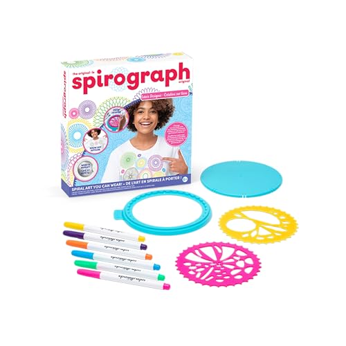 Spirograph Fabric Designer Spiral Art You Can Wear Kids Toys Drawing Kit Classic Gear Design Kit Fabric Pens Ages 6 - Image 5