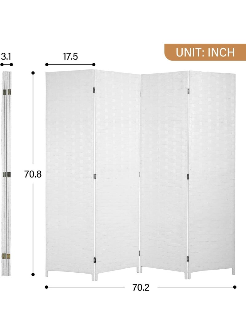 Hanaiette Foldable Movable Stretch Privacy Screens Room Divider,Divider Room Panel Partition,Fully Hand-woven Entrance Wood Mesh Woven Design Room Dividers Wall,Folding Privacy Screen ,Portable Movable Stretch Room Separator Seperating  dividers Partitions, Room Partitions and Dividers Freestanding for Home Bedroom Office Hotel - Image 3