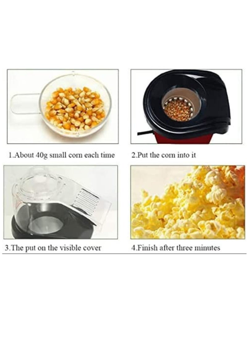 Raxoom CLASSYTOUCH Mini Popcorn Maker, 1200W , Oil and BPA Free, for Small Home Party  - Image 5