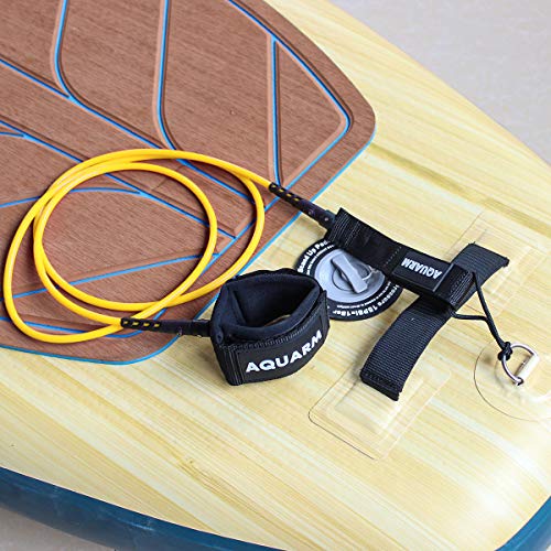 AQUARM Surfboard Leash 6/7/8/9 Feet Straight Leg Rope Premium SUP Leashes Ankle for Surfing - Image 5