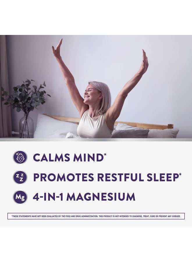 Vicks ز ز ز كويل بيور ز ز ز، كبسولات +ماغنيسيوم، إل-ثيانين وماغنيسيوم، مساعد للنوم، 4 في 1 ماغنيسيوم: سترات، بيسغليسينات، أكسيد، وكربونات، مساعدات للنوم للبالغين، 90 كبسولة نوم - Image 4