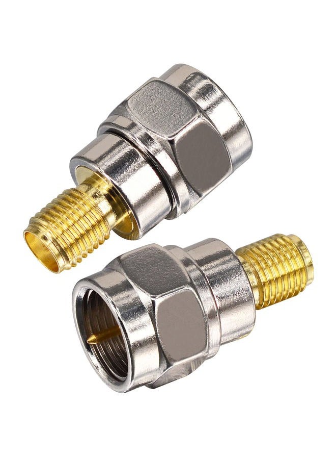 onelinkmore محول RF Coaxial SMA أنثوي إلى F ذكر حزمة من 2 - Image 5
