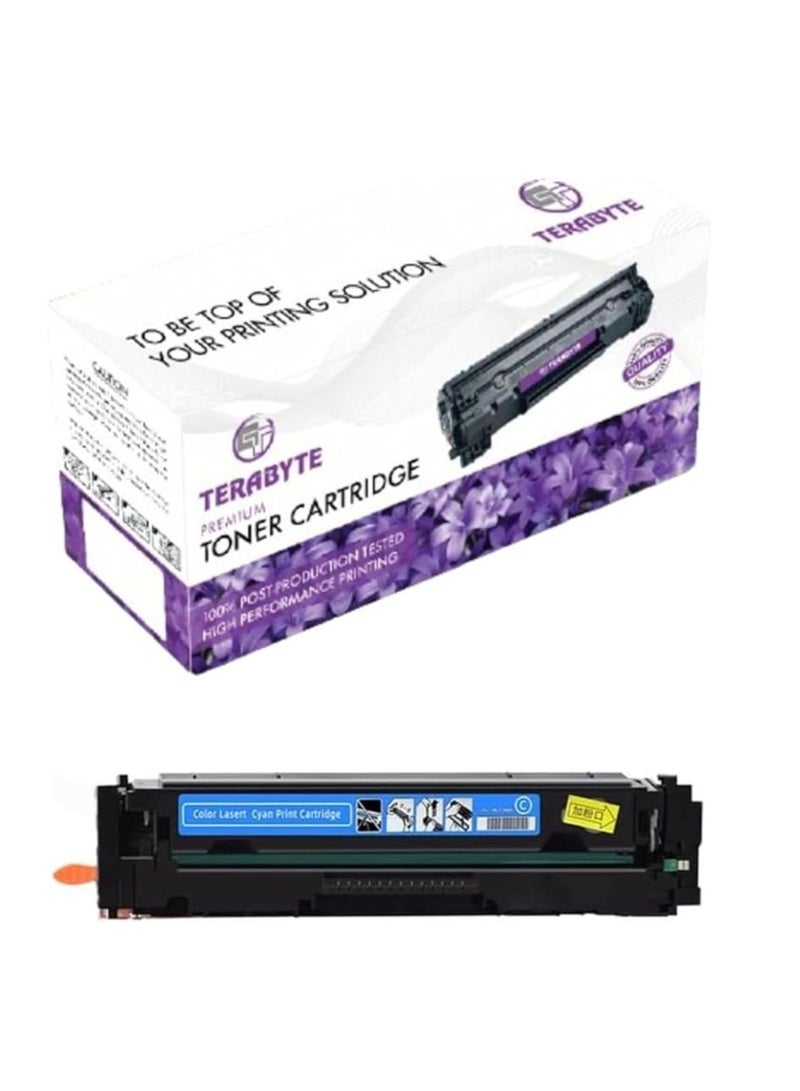 Terabyte 054 Compatible Toner Cartridge Replacement Cyan for 054 Cyan for i-SENSYS LBP621Cw LBP623Cdw MF641Cn MF641Cw MF643Cdw MF645CDW - Image 1