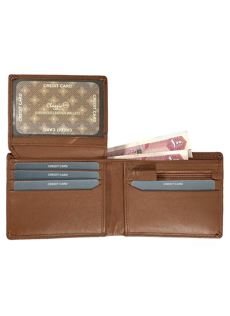 Classic Milano - CLASSIC MILANO® Genuine Leather Hand-Crafted Wallet For Men, Bifold Leather Men's Wallet by Milano Leather - Image 1