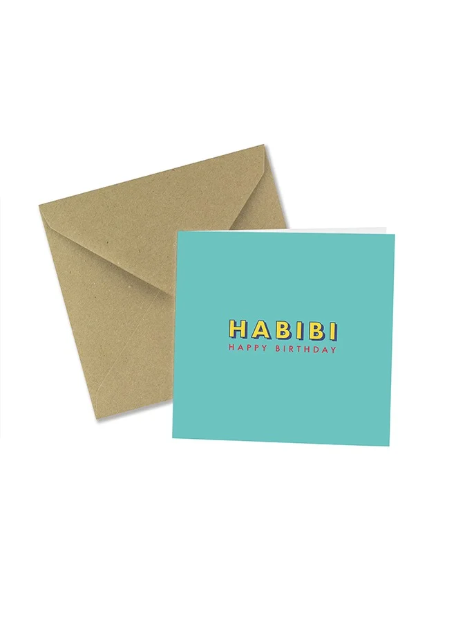Share the Love Habibi Happy Birthday Greeting Card – Celebrate with Love and Joy