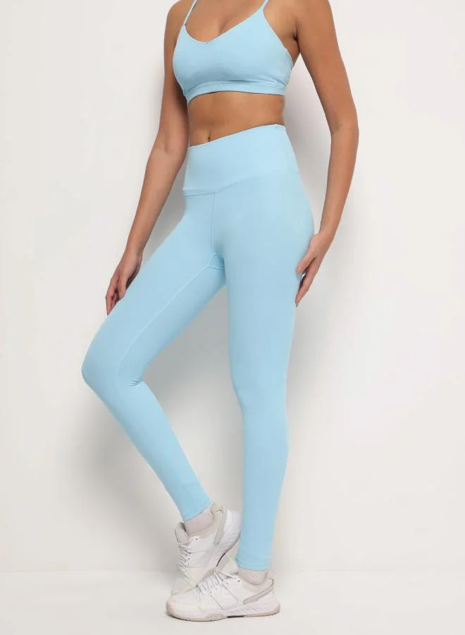 Zaecy  Women’s 7/8 Leggings – Baby Blue for Women | Best Price UAE