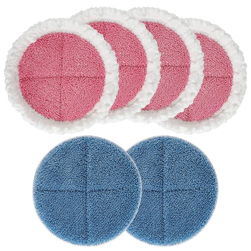 Electric Mop Pads 728in Spin Mop Pads Round Replacement Mop Pad for Floor Cleaning 6 Pack