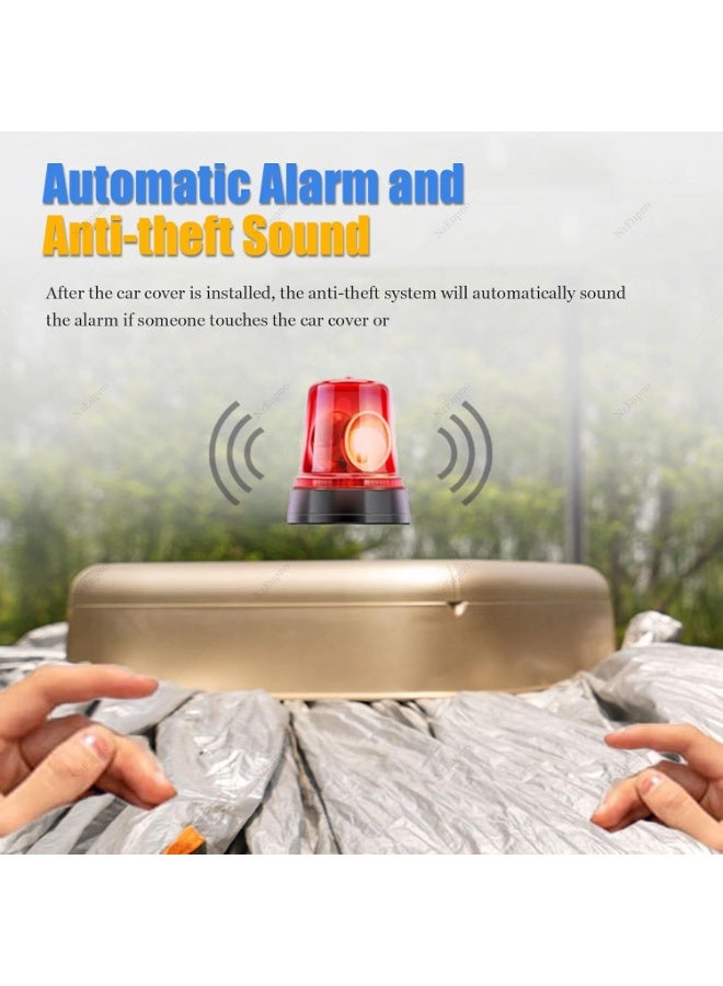 BlueFire Solar Automatic Car Cover for SUV YXXL Matte Grey | Intelligent Remote Control Full-Automatic Sunshade, Heat Insulation, Anti-Theft Alarm, Waterproof & Dustproof All-Weather Protection (5221×1902×1498 mm) - Image 4