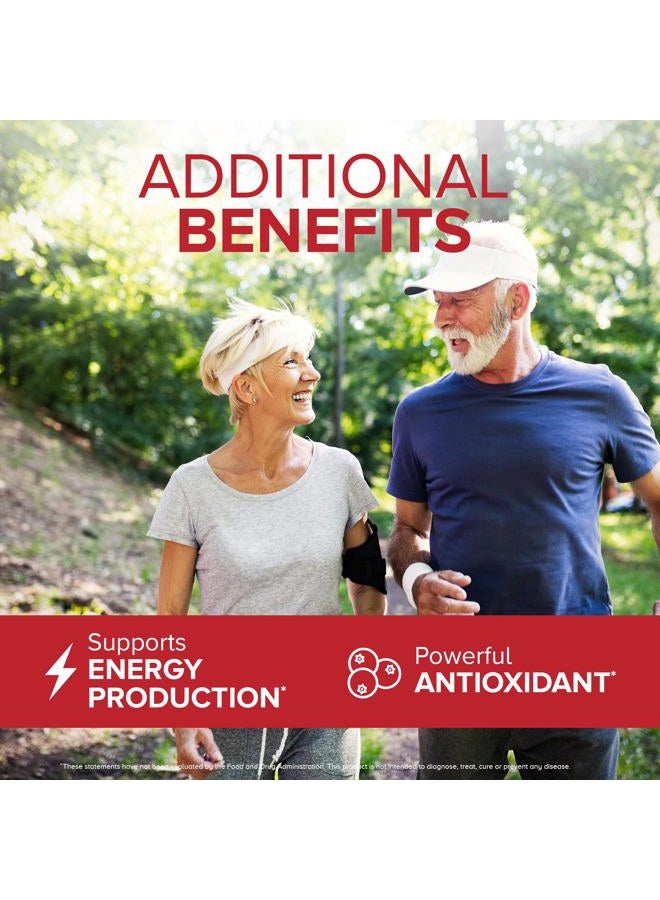 Qunol CoQ10 200mg Softgels, Ultra CoQ10 - Ultra High Absorption Coenzyme Q10 Supplements - Antioxidant Supplement for Vascular and Heart Health & Energy Production - 2 Month Supply - 60 Count - Image 5