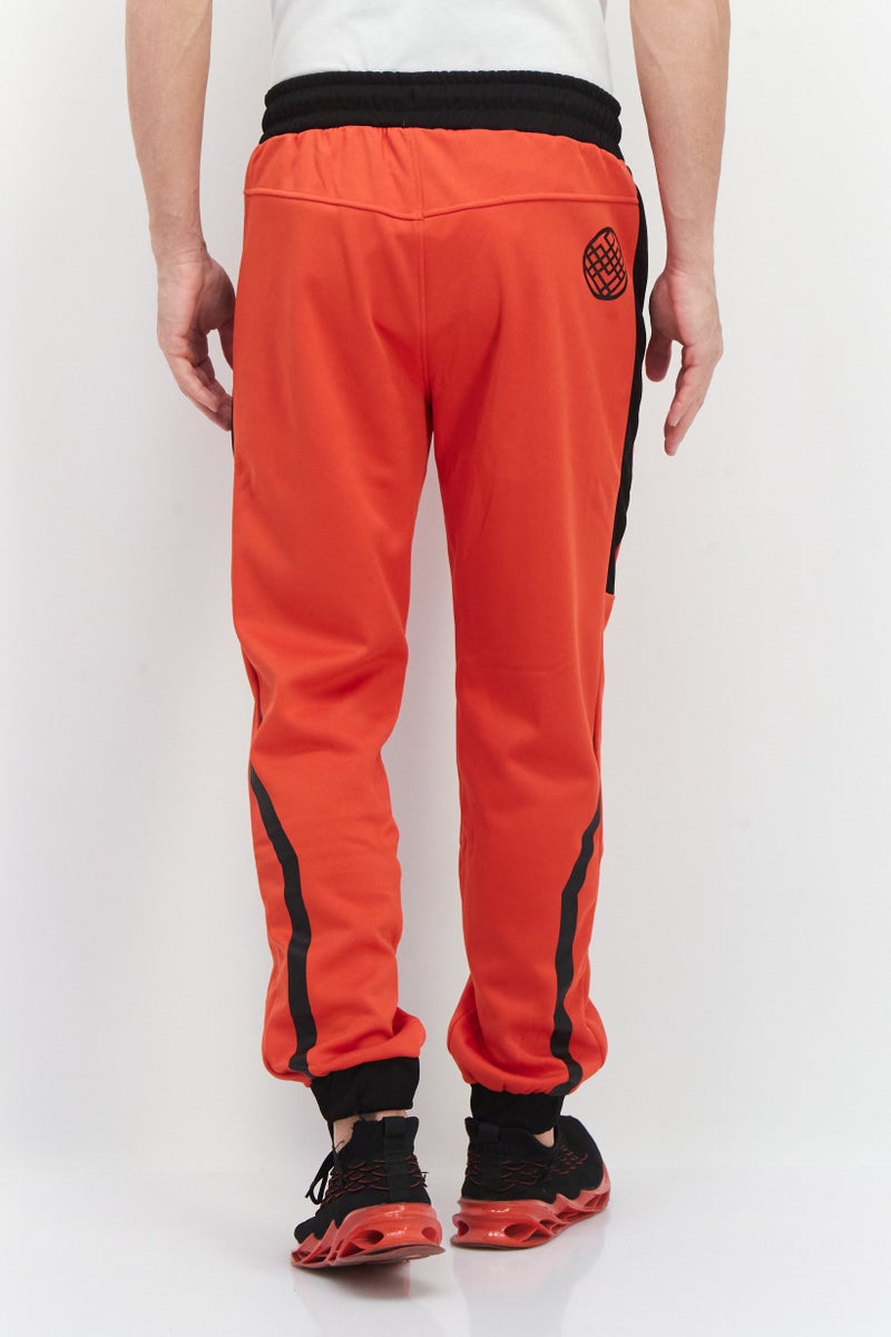 DIFUZED Men Marvel Graphic Drawstring Sweatpants, Red - Image 4