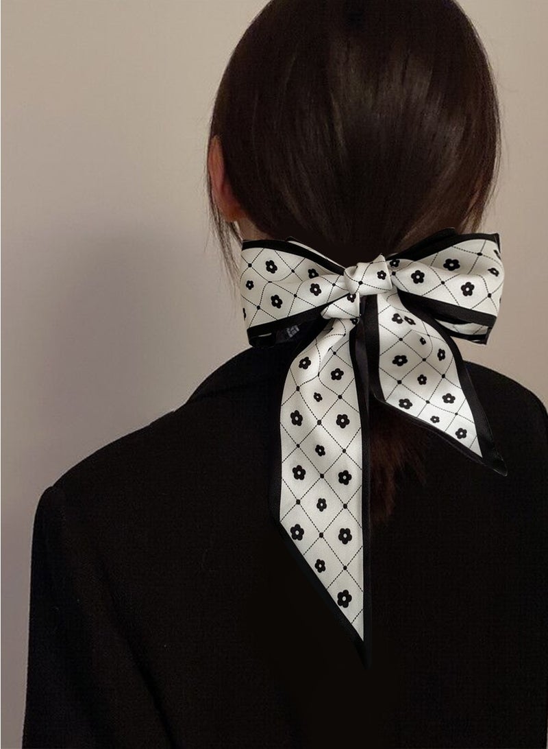 بيروي 5 قطع وشاح حريري متعدد الوظائف من الحرير، حقيبة أزياء حقيبة تحمل شريطًا بمقبض شريط، وشاح شعر نسائي، وشاح حقيبة يد، وشاح محفظة يد، حزام زينة صندوق هدايا، مناسب لعصابات الرأس، عصابات العنق عصابات الشعر عصابات الشعر عصابات الشعر مقابض شرائط الأوشحة الحريرية حقائب هدايا الموضة - Image 2