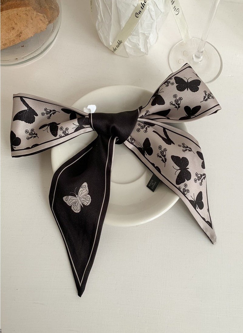 بيروي 5 قطع وشاح حريري متعدد الوظائف من الحرير، حقيبة أزياء حقيبة تحمل شريطًا بمقبض شريط، وشاح شعر نسائي، وشاح حقيبة يد، وشاح محفظة يد، حزام زينة صندوق هدايا، مناسب لعصابات الرأس، عصابات العنق عصابات الشعر عصابات الشعر عصابات الشعر مقابض شرائط الأوشحة الحريرية حقائب هدايا الموضة - Image 5