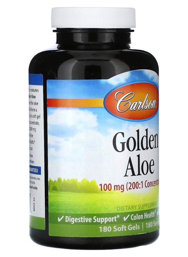 Carlson Golden Aloe 100 mg 180 Soft Gels - Image 2