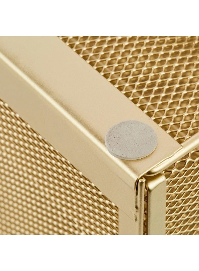 Annova Desk Organizer Wire Mesh 3 Tier Sliding Drawers Paper Sorter/Multifunctional/Premium Solid Construction for Letters, Documents, Mail, Files, Paper, Kids' Art Supplies (Gold) - Image 5