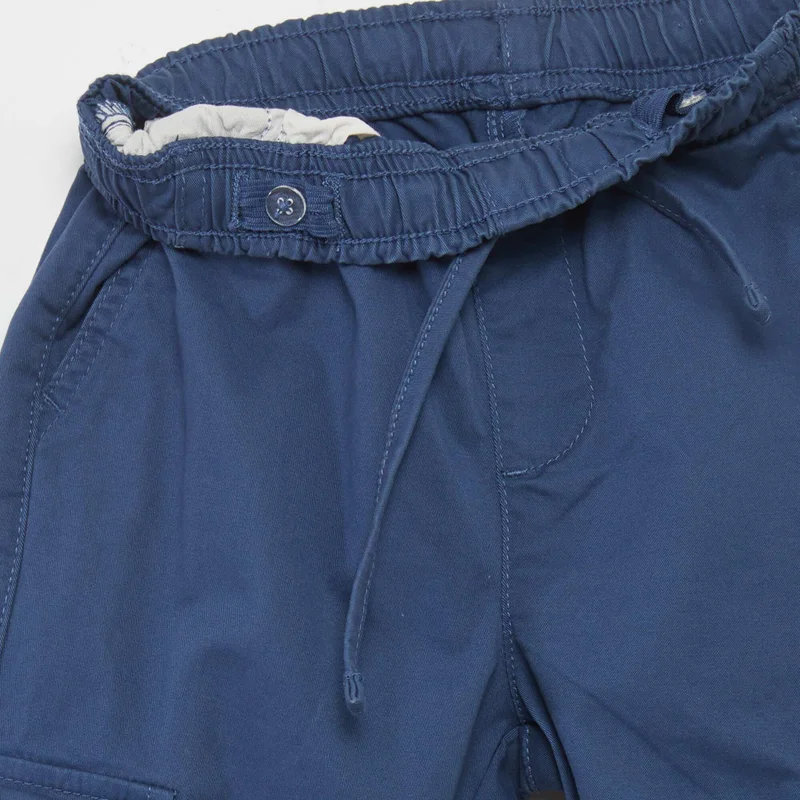 Kiabi Stretchy Multi-Pocket Trousers Blue