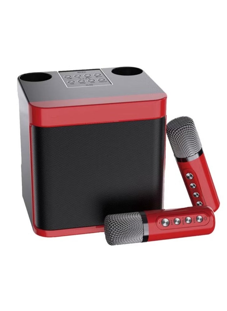 Generic - Portable Karaoke Machine Bluetooth Pa Speaker System With 2 Uhf Wireless Microphones, Supports Tf/Usb, Aux Input - Image 1