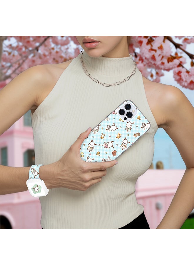 Generic - New Trendy Apple Watch Band & iPhone Case Combo | Playful Gym-to-Office Style | Anti-Fade | Fits iPhone 12/13/14/15/16 & iWatch Series 10/9/8/7/6/5/4/3/2/1/SE/Ultra/Hermès - Image 1