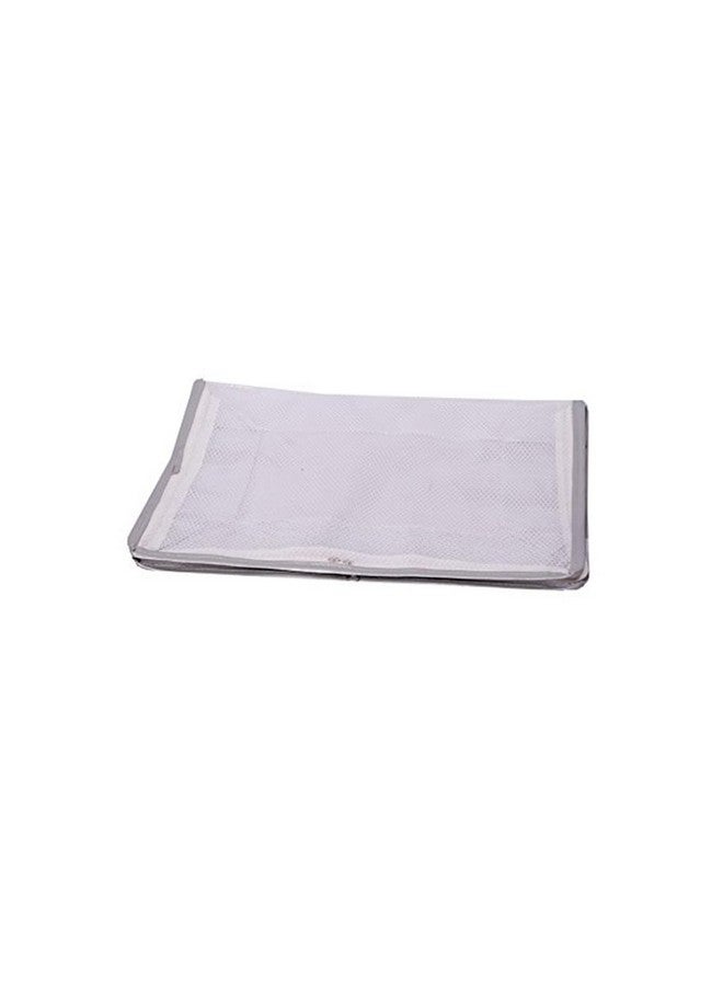 Kuber Industries Kuber Industries Transparent Net Saree Covers With Zip|PVC Wardrobe Organizer For Clothes|Idol For Dresses, Suits, Baby Clothes|Pack of 4 (Grey)  - Image 2