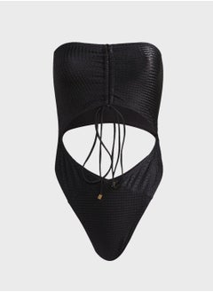 SOUTH BEACH Halter Neck Cut Out Detail Swimsuit  - Image 1
