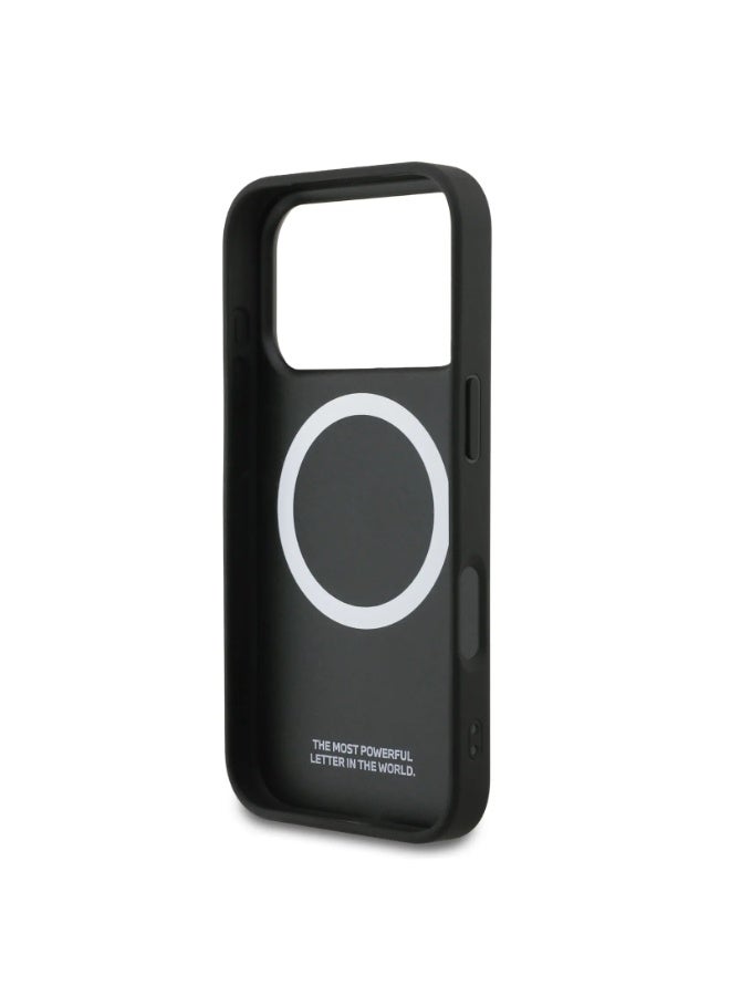 BMW iPhone 17 Pro MagSafe Case Full Wrapped Leather With Metal Logos /  Slim profile / MagSafe / Drop Protection / Easy Snap On / Back Cover - Red - Image 2