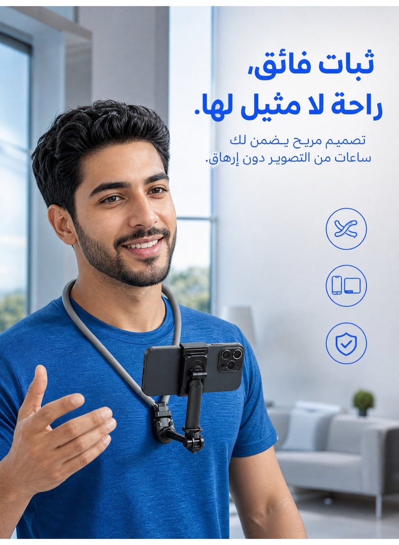 MEDOOSI Magnetic Neck Hanging Camera Holder for GoPro Insta360 DJI Action Sports Camera Vlog Neck Lanyard Body Strap Mount for Action Camera(Max) - Image 5
