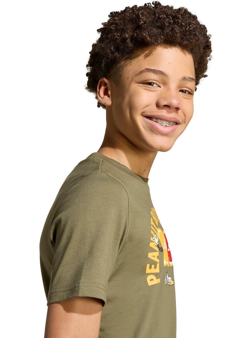 اديداس تيشيرت بطباعة جرافيك للطعام للشباب - Image 4