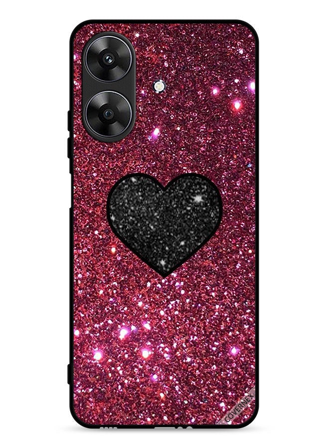 Covernex Realme Note 60 4G Protective Case Cover Heart In Glitters - Image 1