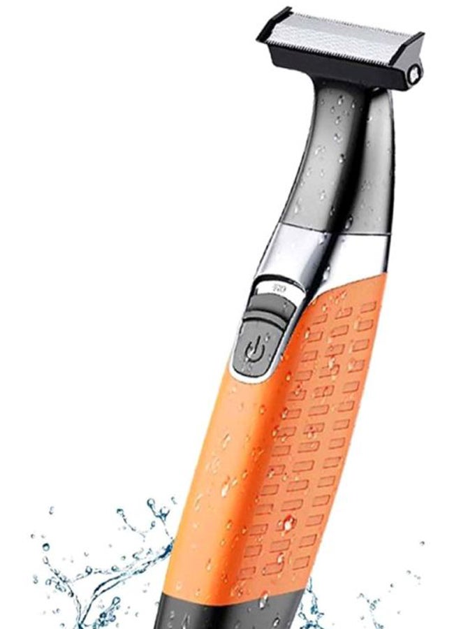 Kemei KM1910 Eyebrow And Facial Trimmer Black/Orange/Silver - Image 3