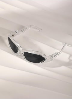Haute Sauce The Aspen Wrap Sunglasses - Transparent  - Image 1